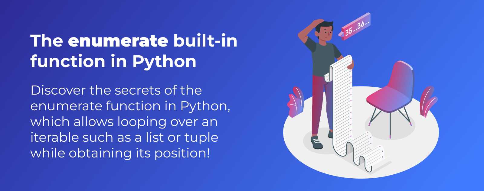 The enumerate function in Python